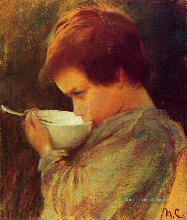 Kind Trinkmilch Mütter Kinder Mary Cassatt Ölgemälde